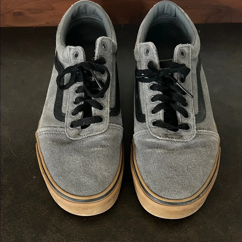 Vans Men's Gray and Black Sneakers - Picture 1 of 3